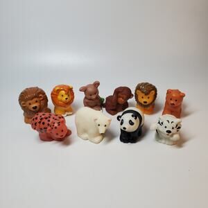 Fisher Price Little People Noah's Ark Animal Lot of 10 Lions Bears Monkey Rabbit